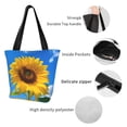 thumbnail image 3 of Kdxio Blue Sky Sunflower Women Reusable Grocery Bags Foldable Ripstop,Reusable Shopping Bags for Shopping,Gym,Gift, 3 of 5