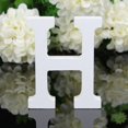 thumbnail image 3 of Moocorvic Wood Wooden Letters White Alphabet Wedding Birthday Party Home Decorations H, 3 of 3