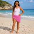 thumbnail image 4 of Tween Girls Swimming Suit Cartoon Print Swimsuit Piece with Cute Matching Top Bathing Suit Swimwear, 4 of 5