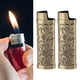 thumbnail image 1 of Cubierta De Encendedor De aleación De Zinc Retro, 2 Piezas De Propiedad De Cubierta De Caja De Protección Floral De Patrón Floral Para Encendedores De Tamaño Estándar De J3,, 1 of 7