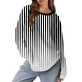 thumbnail image 7 of Topvent Women's Sweatshirts Prints Trendy Crewneck Long Sleeve Shirts Color Block Pullover Tops Comfy, 7 of 7