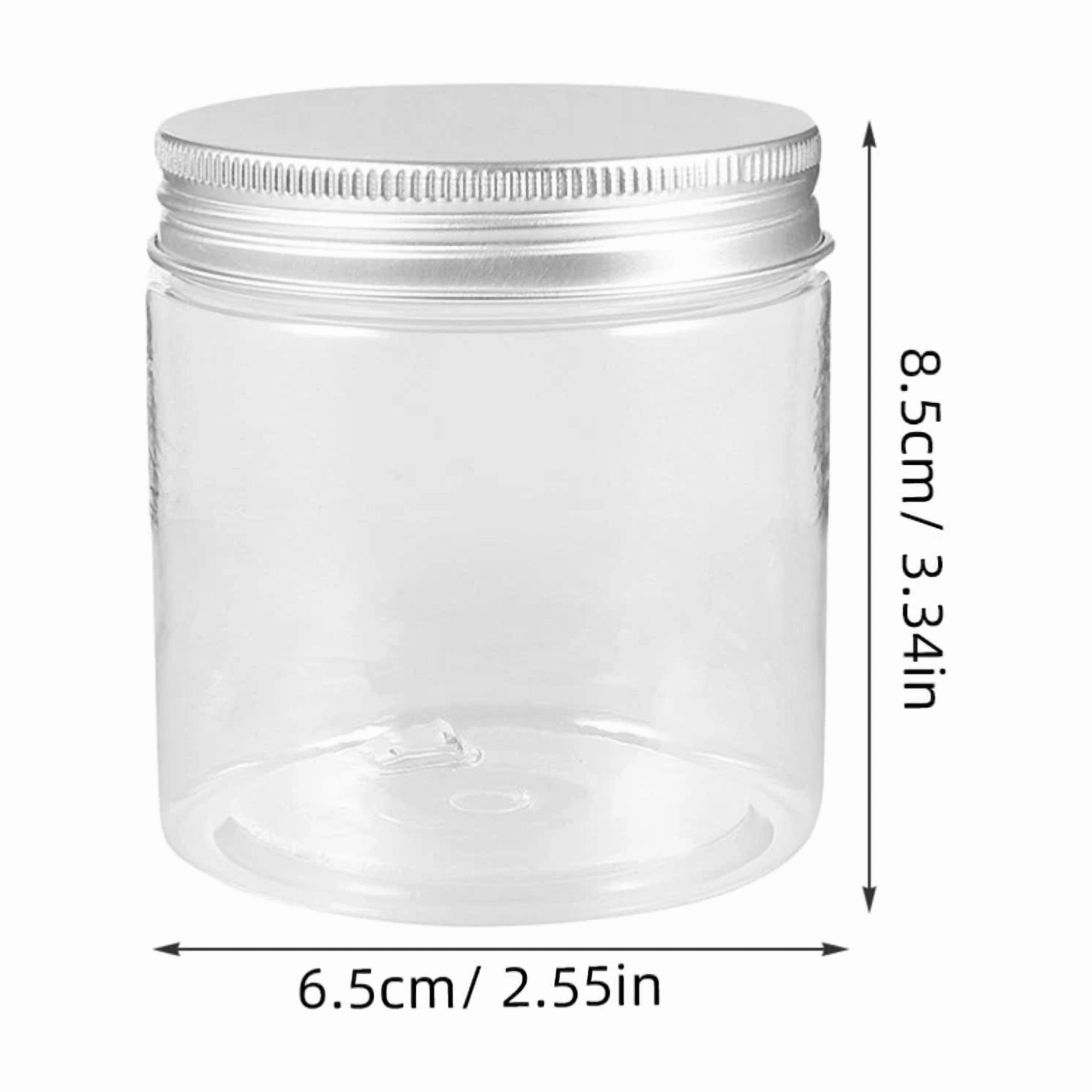 Zyler - 6 Pcs Mini Plastic Bottle Jam Jars With Lids Small Mason Aluminum Baby Glass