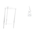 thumbnail image 1 of Mesita de noche,Mesa auxiliar de acrílico transparente,mesa auxiliar transparente de 2 niveles,Escultura abstracta de fuego,Estatua de arte abstracto,adorno decorativo para el hogar,Escultura, 1 of 8