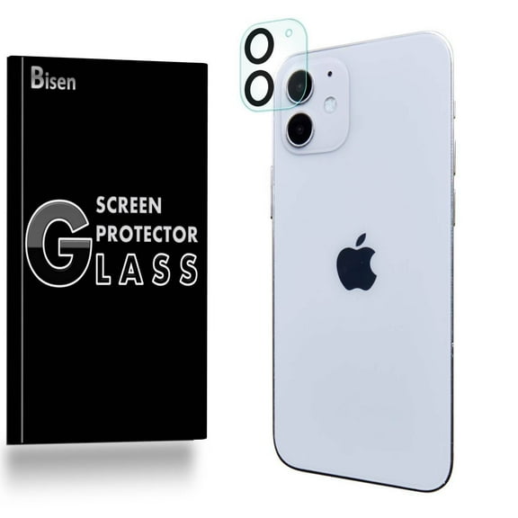 For Rear Camera Lens of iPhone 12 (2020) [3-Pack BISEN] Screen Protector Tempered Glass, 9H Hardness, Anti-Scratch, Anti-Shock, Bubble Free, Shatterproof