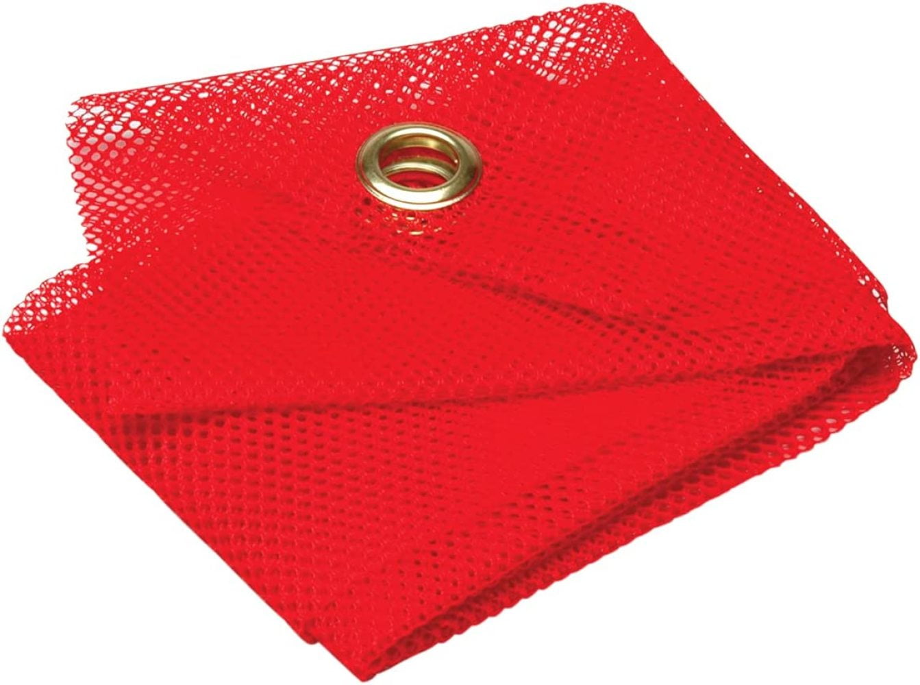 RoadPro 2424G Red 24 x 24 Mesh Warning Flag with Grommets