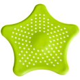 thumbnail image 1 of Colador de fregadero de cocina con forma de estrella de cinco puntas, antibloqueo, tapa de desagüe de bañera, filtro de baño, herramientas de cocina y baño, color verde, 1 of 8