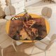 thumbnail image 4 of Los cazadores del arca perdida-theme Fitted Round Tablecloths Elastic Edged Table Covers Waterproof Table Cloth for Kitchen Holiday Party Tables Decor 120cm, 4 of 6