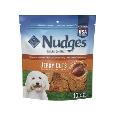 Blue Buffalo Nudges Jerky Cuts Dog Treats Made with Real Chicken & Duck, 10-oz. Bag