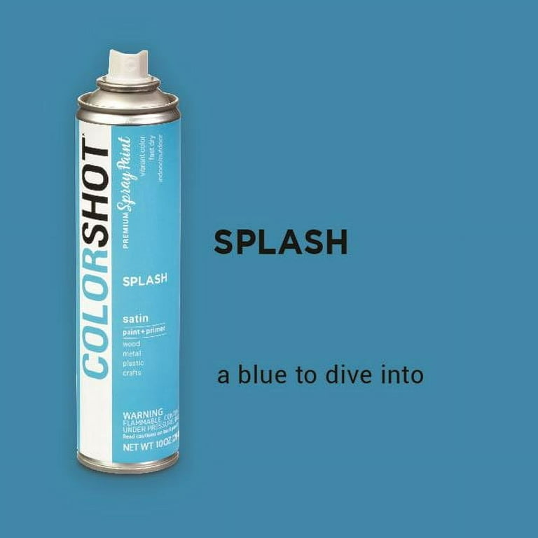 Colorshot Aerosol Spray Paint - Mermaid Teal Satin - 10 oz