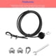thumbnail image 5 of Toystoory Cable de gimnasio ajustable Cable de gimnasio Cuerda de alambre con hebillas Cable de ejercicio portátil Cuerda de acero resistente Cable de Gimnasios en casa Negro 2.5 millones Toystoory OD010758-01, 5 of 5