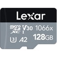 thumbnail image 1 of Tarjeta MicroSDXC UHS-I (1066 x 128 GB, adaptador SD, serie PLATA, hasta 160 MB/s, lectura, para cámaras de acción, drones, smartphones y tabletas de gama alta Pamolo  Rápido, 1 of 7