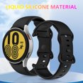 thumbnail image 5 of FIEWESEY Bands Only Compatible with Samsung Galaxy Watch 5/Watch 6/Galaxy Watch 4 Band 40mm 44m/Galaxy Watch 5 Pro Band 45mm/Watch 4 Classic Band, 20mm Soft Silicone Sport Bands for Women&Men(Black), 5 of 6