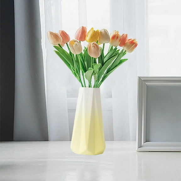 JingChun Folding Ceramic Vase Glass Home Decoration Vase Ceramic Vase Plant Flower Pot