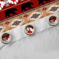 thumbnail image 4 of Feelyou Hippie Tribal Aztec Blackout Curtains Set of 2 (52x84 Each), Brown Red Triangle Window Curtains, Woodland Bear Animal Curtains and Drapes, Blackout Curtains Room Decor, 4 of 6