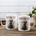 thumbnail image 3 of Happy New Year with Scottish Terrier Fireworks Holiday Xmas Winter 2025 Mug Scottie Dog Lover Gifts Coffee Tea Cup - 00025, 3 of 4
