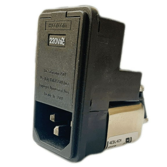 4EDL4CM  Power Entry Module EMI/RFI Filtered M 3 POS 240VACVAC 4A Fuse ST 1 Port