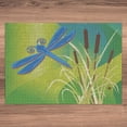 thumbnail image 3 of Ambesonne Vintage Jigsaw Puzzle Durable Cardboard, Blue Dragonfly on Green, 1000 pcs, Pale Green Brown, 3 of 5