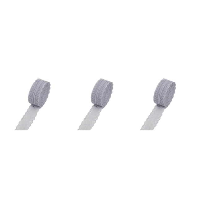 Ounissouiy Cinta de tela fácil de atar para manualidades - Cinta de regalo de manualidades con patrón multifuncional y hermoso gris claro Type1 NO1