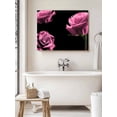 thumbnail image 6 of Pink Rose Wall Art for Living Room,Canvas Picture Wall Decor for Bathroom Bedroom,Vintage Abstract Garden Flower Floral Black Painting Artwork for Office Kitchen Hallway Dining Room Decor 20"x24", 6 of 8