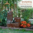 thumbnail image 4 of Alpine Corporation Outdoor 34-inch Rustic Watering Can Electric Fountain with Invisible Spout, 4 of 12