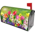 thumbnail image 4 of Tulips Daffodils Daisy Florals Magnetic Mailbox Cover,Mailbox Wraps Post Letter Box Cover Outdoor Home Garden Decor Standard Size 21x18 in, 4 of 7
