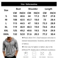 thumbnail image 3 of Vxararl3/4 Sleeve Hoodies for Men Trendy Hooded Graphic Sweatshirts Fall Winter Fleece Hoodies Big and Tall Loose Sweaters Coffee 3XL, 3 of 6