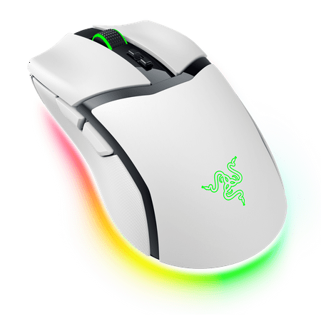 Razer - Cobra Pro Wireless Gaming Mouse with Chroma RGB Lighting and 10 Customizable Controls - White