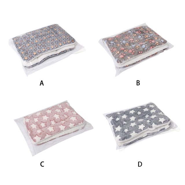 VONKY And Easy To Clean Warm Cat Dog Blanket For Maintenance Safe And Non-toxic blue stars type 1 1Set