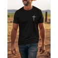 thumbnail image 1 of Print Tee Shirt, Tees For Men, Casual Short Sleeve T-shirt For Summer, Round Neck Tees, 1 of 5