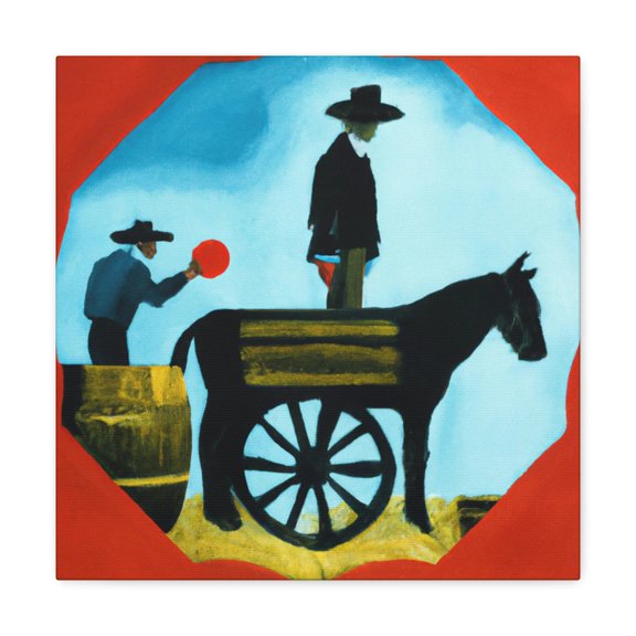 Wagon Wheel Simplicity. - Canvas
