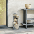 thumbnail image 5 of LuxenHome 22.5" Small Water Fountain Outdoor with LED Lights, Waterfall Fountains Indoor and Outdoor Garden Decor, 5 of 6