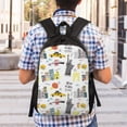 thumbnail image 2 of Geaub new york ultimate comfort and style: the perfect compact backpack for college, commute, travel, and everyday use, 2 of 2