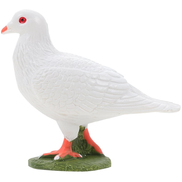 BRIGHTFUFU Figurina de paloma simulada Craft Craft Artificial Dove Ornament Garden Statue de paloma realista