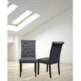 thumbnail image 2 of Queensons Chaise de Salle à Manger Gris Foncé, Gris Foncé (Ensemble de 2), 2 of 7
