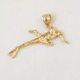 thumbnail image 3 of 14K Yellow Gold Scuba Diver, Diving Snorkeling Pendant, 3 of 4