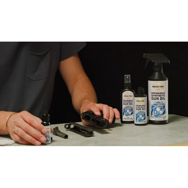BREAK FREE Performance Synthetic Gun Oil, 1 fl. oz. Squeeze Bottle, Ultimate Lubricant for Firearms - Walmart.com BREAK FREE Performance Synthetic Gun Oil, 1 fl. oz. Squeeze Bottle, Ultimate Lubricant for Firearms - Walmart.com