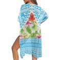 thumbnail image 5 of HELLHERO Tropical Hibiscus Long Kimono Swimsuit Cover Up Cardigan High Quality Fabrics Breathable Bathing Suit Cover Up, 5 of 6