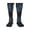 2 Black-1, variant on Womens Piano Keyboard Stave Knee High Socks Comfy Thermal Boot Long Socks