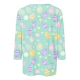 thumbnail image 5 of Womens Easter Shirt 3/4 Sleeve Round Neck Tees Casual Loose Fit Blouse Cute Bunny Print Shirts Trendy Spring Outfits 2026, 5 of 5
