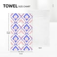 thumbnail image 4 of YFYANG Absorbent Towel, Soft Skin-Friendly Purple Geometric Stripes Washcloth Bath Towel, Suitable for All Skin, 27.5 x 16-inch, 4 of 7
