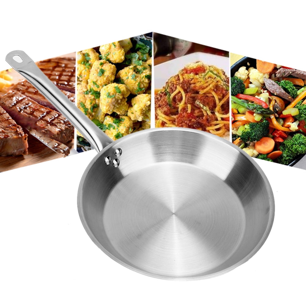 Cergrey 26 x 5cm Fry Pan Stainless Steel Steak Pot Composite Bottom