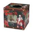 thumbnail image 3 of Abbracc Christmas Tissue Box Cover Napkin Box Portable Home Decoration Accessories Paper Green, 3 of 9