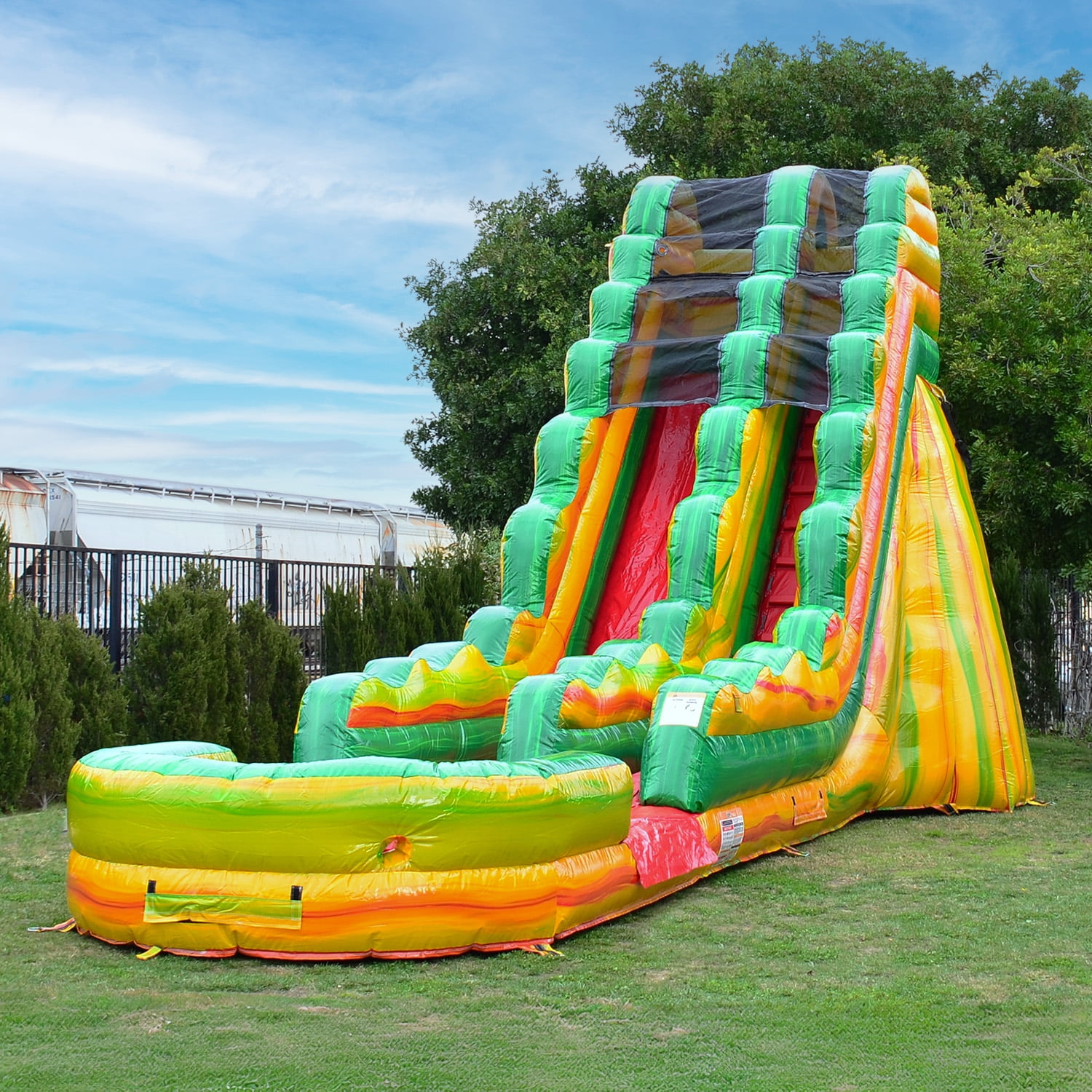 JumpOrange Fiesta 19' Commercial Inflatable Water Slide with Blower