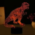 thumbnail image 3 of YSITIANNA 3D Dinosaur Dragon Night Light Touch Switch Decor Table Desk Optical Illusion Lamps 7 Color Changing Lights LED Table Lamp Xmas Home Love Birthday Children Kids Decor Toy Gift STNL#3690, 3 of 5