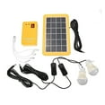 thumbnail image 7 of Solar Power Panel Generator Home System Kit With 3 LED Bulbs Solar Lamp Emergency Light 4 Heads USB Charging for Outdoor Garden, 7 of 7