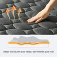 thumbnail image 4 of JEAREY Temperature Regulating Electric Heated Mattress With Controllers Twin - Gray, 4 of 5