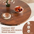 thumbnail image 6 of Costway 42" Wooden Kitchen Table Round Dining Table with Pedestal Base for 4-6 People, 6 of 10