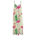 thumbnail image 4 of Flamingo Pattern Fine Art Sleeveless Dress Summer Dress Woman 2025, 4 of 7