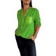 thumbnail image 1 of Camiseta informal de algodón con escote en V y lentejuelas de manga corta, camiseta informal con escote en V y lentejuelas brillantes, camiseta Runaivete, 1 of 7