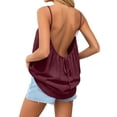 thumbnail image 2 of Summer Tank Tops for Women Casual Loose Fit Sleeveless Backless Cotton Linen Tanks Beach Vacation Outfits, 2 of 4